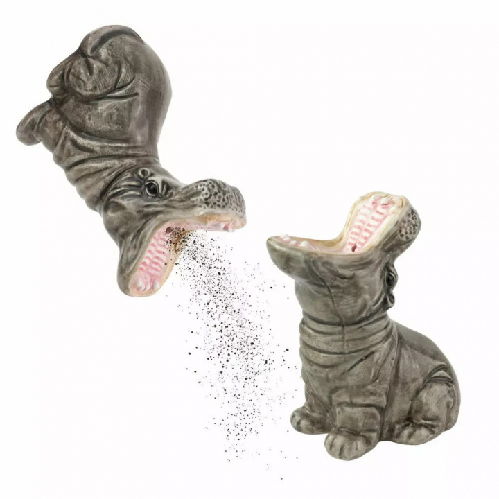 Donkey Nälkäiset virtahepot Suola & pippurisetti ryhmässä KOTI, TALOUS JA PUUTARHA / Keittiövälineet / Suola- ja pippurimyllyt @ TP E-commerce Nordic AB (D28360)