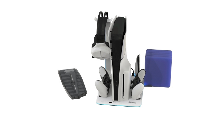 Maxx Tech PS5 DLX LED-monitoiminen jalusta kaikille PS5-konsoleille ryhmässä KODINELEKTRONIIKKA / Pelikonsolit & Tarvikkeet / Sony PlayStation 5 @ TP E-commerce Nordic AB (D28361)