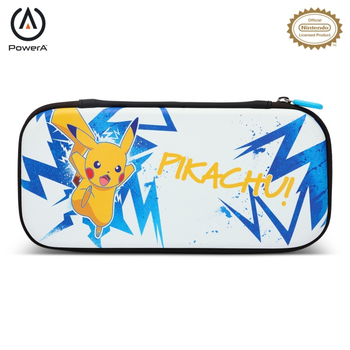PowerA Ohut kotelo Nintendo Switchille - OLED-malli, Nintendo Switch tai Nintendo Switch Lite - Pikachu Korkeajännite ryhmässä KODINELEKTRONIIKKA / Pelikonsolit & Tarvikkeet / Nintendo Switch @ TP E-commerce Nordic AB (D28392)
