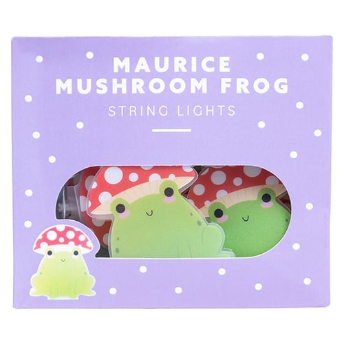 Fizz Creations Maurice Mushroom Frog String Light - vihreä, punainen, valkoinen ryhmässä KODINELEKTRONIIKKA / Valaistus / LED-silmukka @ TP E-commerce Nordic AB (D28437)