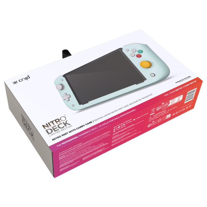 Cracked CRKD Nitro Deck Retro - Minttu ryhmässä KODINELEKTRONIIKKA / Pelikonsolit & Tarvikkeet / Nintendo Switch @ TP E-commerce Nordic AB (D28439)