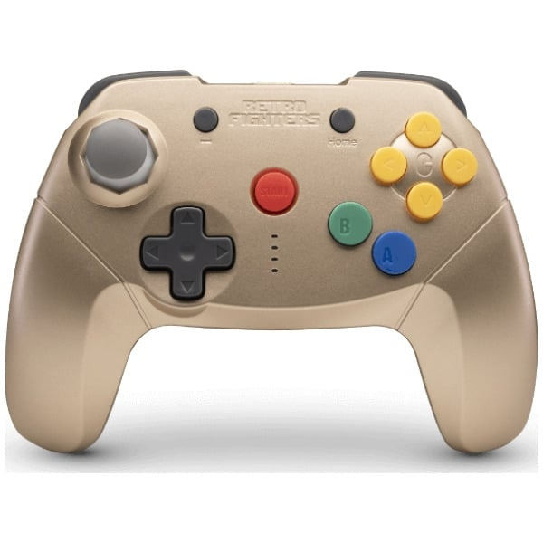 Retro-Fighters Brawler64 Bluetooth NSO - Kulta ryhmässä KODINELEKTRONIIKKA / Pelikonsolit & Tarvikkeet / Nintendo Switch @ TP E-commerce Nordic AB (D28444)