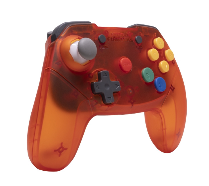 Retro-Fighters Brawler64 2.4G ohjain - oranssi ryhmässä KODINELEKTRONIIKKA / Pelikonsolit & Tarvikkeet / Nintendo Wii @ TP E-commerce Nordic AB (D28449)