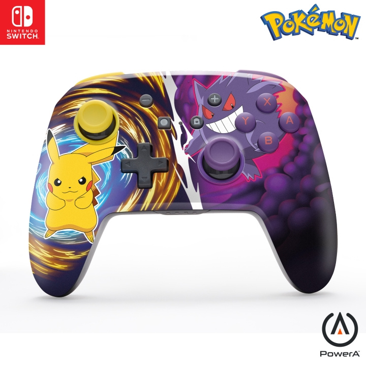 PowerA Parannettu langaton ohjain Nintendo Switchille - Pikachu vs. Gengar ryhmässä KODINELEKTRONIIKKA / Pelikonsolit & Tarvikkeet / Nintendo Switch / Tarvikkeet @ TP E-commerce Nordic AB (D28452)