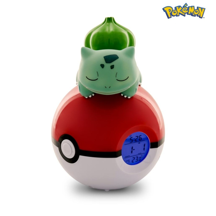 Nemesis Now Pokémon Bulbasaur Light-Up FM herätyskello ryhmässä KOTI, TALOUS JA PUUTARHA / Kellot ja laskimet / Herätyskellot @ TP E-commerce Nordic AB (D28457)