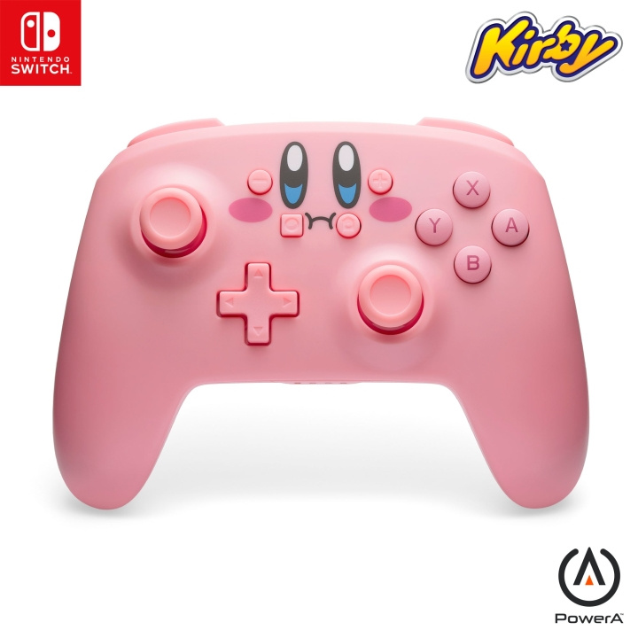 PowerA Langaton ohjain - Kirby Mouthful/ Nintendo Switch ryhmässä KODINELEKTRONIIKKA / Pelikonsolit & Tarvikkeet / Nintendo Switch @ TP E-commerce Nordic AB (D28550)