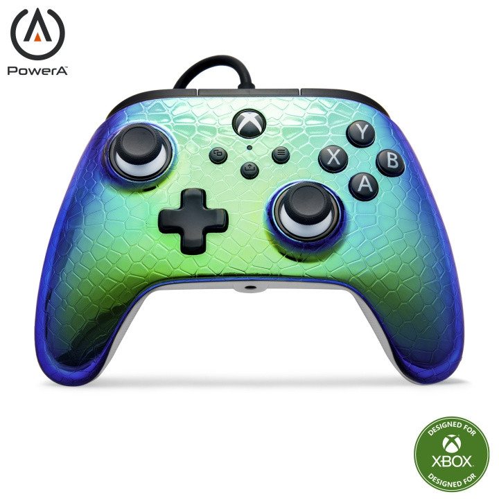 PowerA Advantage langallinen ohjain - Raptor Chrome/ Xbox Series X ryhmässä KODINELEKTRONIIKKA / Pelikonsolit & Tarvikkeet / Xbox Series X @ TP E-commerce Nordic AB (D28569)