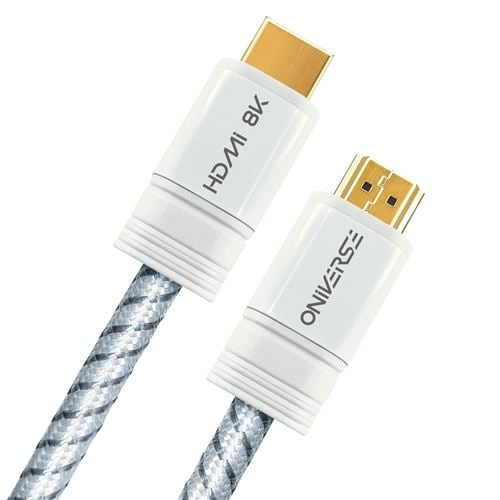Oniverse 8K HDMI-kaapeli - Valkoinen ryhmässä KODINELEKTRONIIKKA / Kaapelit & Sovittimet / HDMI @ TP E-commerce Nordic AB (D28598)