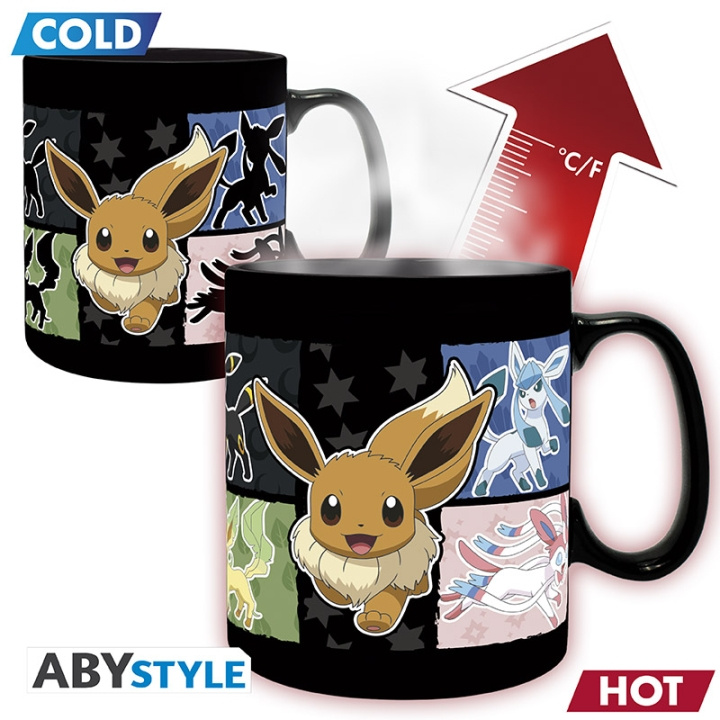 Abysse POKEMON-muki Lämmönvaihto - Eevee - 460 ml ryhmässä URHEILU, VAPAA-AIKA JA HARRASTUS / Hauskat tavarat / Mukit @ TP E-commerce Nordic AB (D28629)