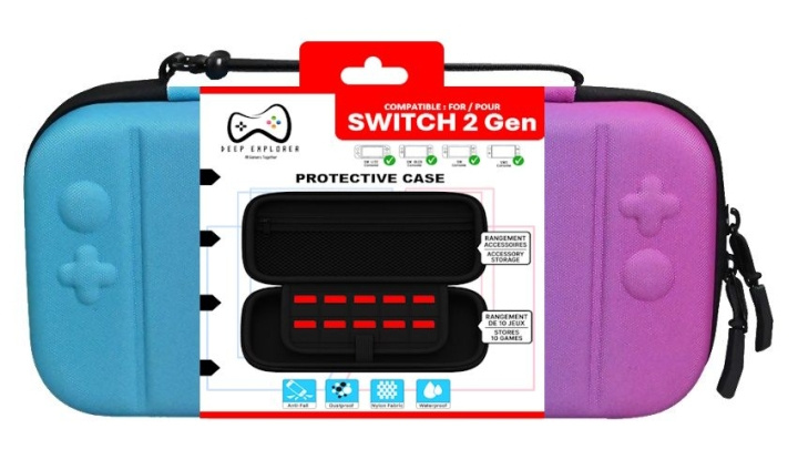 Deep Explorer Suojakotelo vaaleanpunainen ryhmässä KODINELEKTRONIIKKA / Pelikonsolit & Tarvikkeet / Nintendo Switch 2 @ TP E-commerce Nordic AB (D28729)