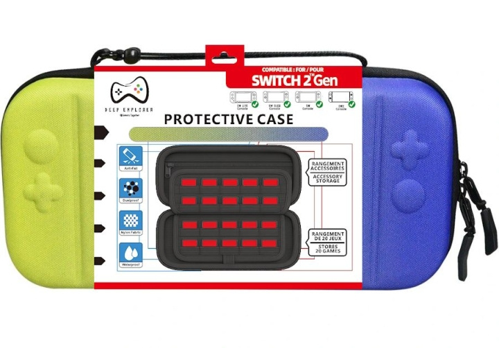 Deep Explorer Suojakotelo Sininen ryhmässä KODINELEKTRONIIKKA / Pelikonsolit & Tarvikkeet / Nintendo Switch 2 @ TP E-commerce Nordic AB (D28731)