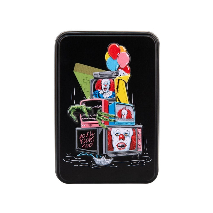 Paladone Pennywise pelikortit purkissa ryhmässä URHEILU, VAPAA-AIKA JA HARRASTUS / Hauskat tavarat / Hauskat tavarat @ TP E-commerce Nordic AB (D28764)