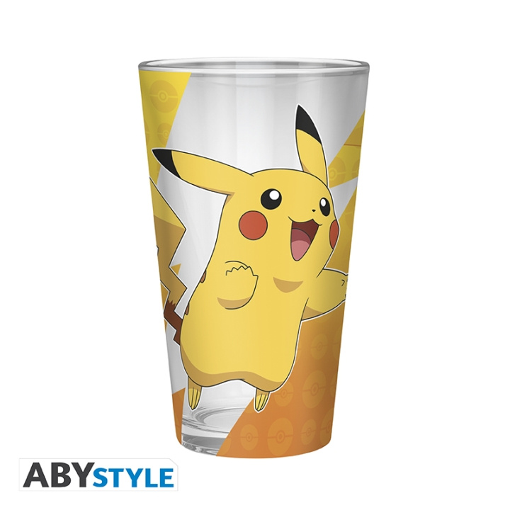 Abysse POKEMON Suuri lasi Premium - Pikachu folio - 400 ml ryhmässä LELUT, TUOTTEET LAPSILLE JA VAUVOILLE / Syö ja juo / Tuttipullot & Tarvikkeet @ TP E-commerce Nordic AB (D28769)