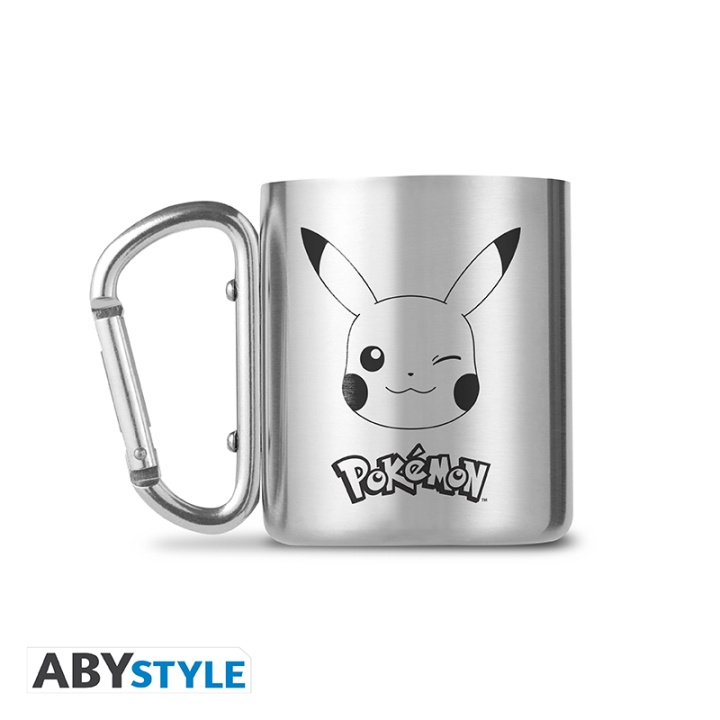 Abysse Pokemon-muki karabiinikahva - Pikachu - 235ml ryhmässä URHEILU, VAPAA-AIKA JA HARRASTUS / Hauskat tavarat / Mukit @ TP E-commerce Nordic AB (D28771)