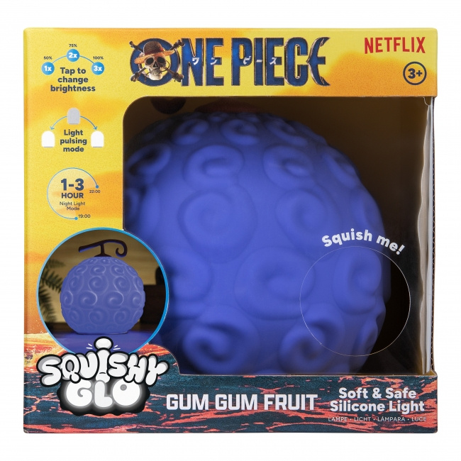 Paladone ONE PIECE - GumGum Fruit SquishyGlo Silikoni Light Rechargeabl ryhmässä LELUT, TUOTTEET LAPSILLE JA VAUVOILLE / Lastenhuone / Valaistus / Pöytälamput @ TP E-commerce Nordic AB (D28820)