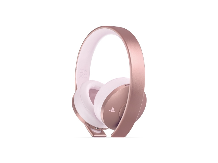 Sony PS4 Uudet viralliset langattomat langattomat kuulokkeet Sony Gold 7.1 (ruusukulta) ryhmässä KODINELEKTRONIIKKA / Pelikonsolit & Tarvikkeet / Sony PlayStation 4 @ TP E-commerce Nordic AB (D28831)