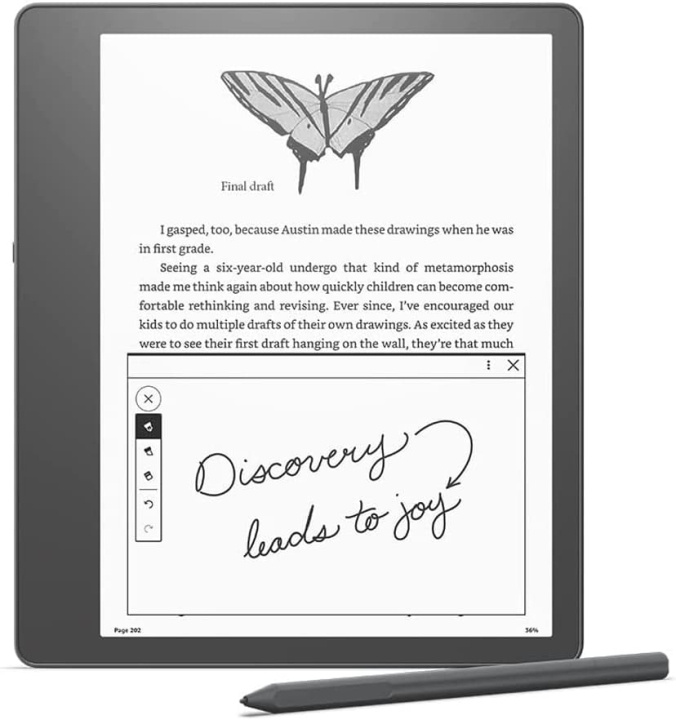 Amazon Kindle Scribe 10,2 16Gb ja Basic-kynä, musta ja mainoksia ryhmässä ÄLYPUHELIMET JA TABLETIT / Lukutabletit @ TP E-commerce Nordic AB (D28860)