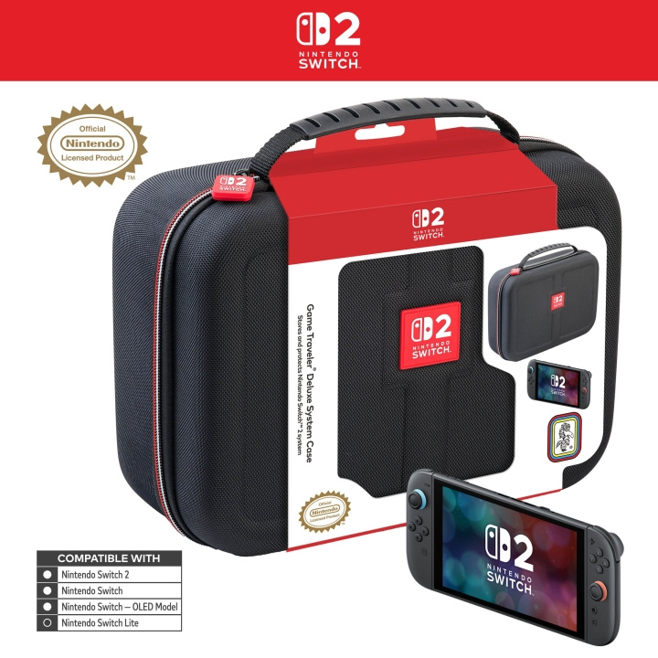 Nintendo Game Traveler: Deluxe System Case - Musta ryhmässä KODINELEKTRONIIKKA / Pelikonsolit & Tarvikkeet / Nintendo Switch 2 / Tarvikkeet @ TP E-commerce Nordic AB (D28861)