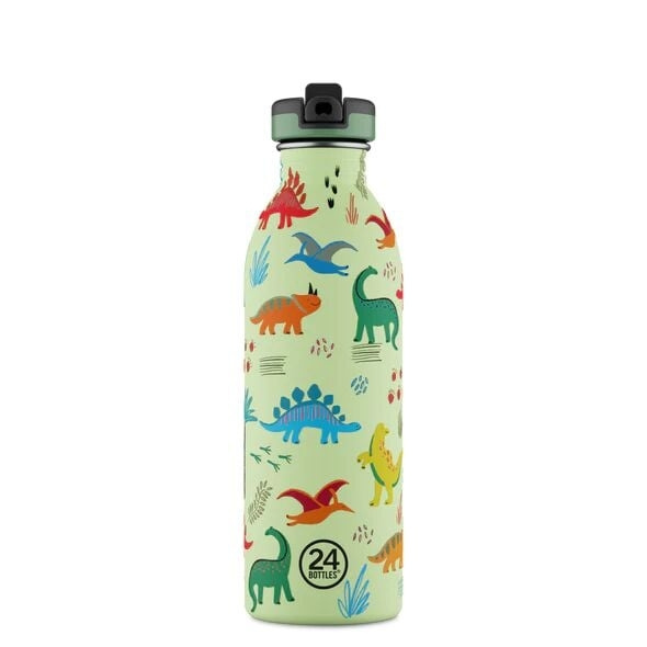 24Bottles Urban Bottle - Jurassic Friends - 500 ml ryhmässä LELUT, TUOTTEET LAPSILLE JA VAUVOILLE / Syö ja juo / Tuttipullot & Tarvikkeet @ TP E-commerce Nordic AB (D28907)