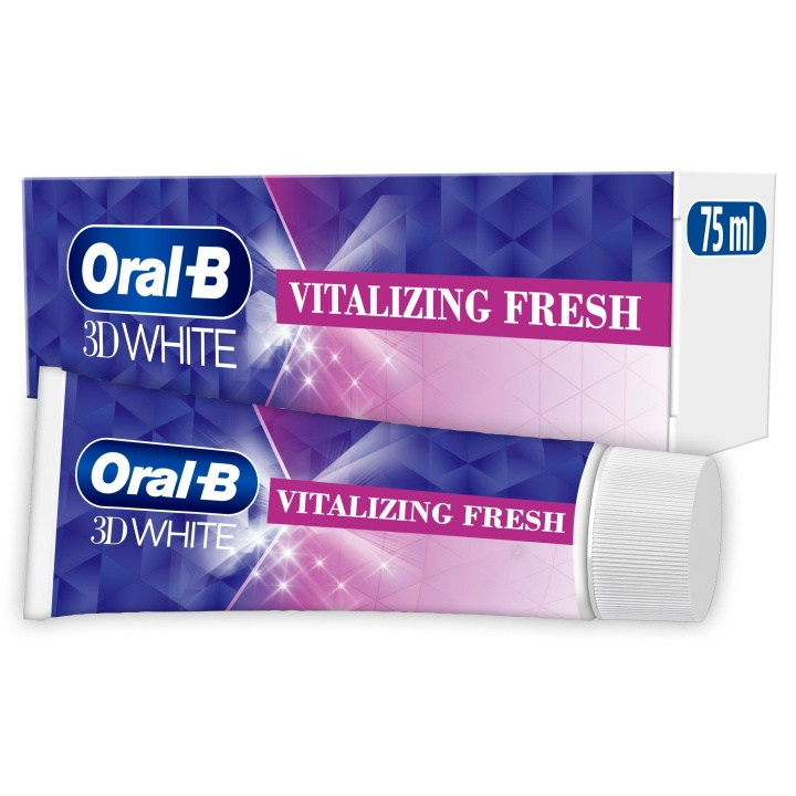 Oral B 3D White Vitalizing Fresh hammastahna - 75 ml ryhmässä KAUNEUS JA TERVEYS / Suunhoito / Valkaisutuotteet @ TP E-commerce Nordic AB (D28917)