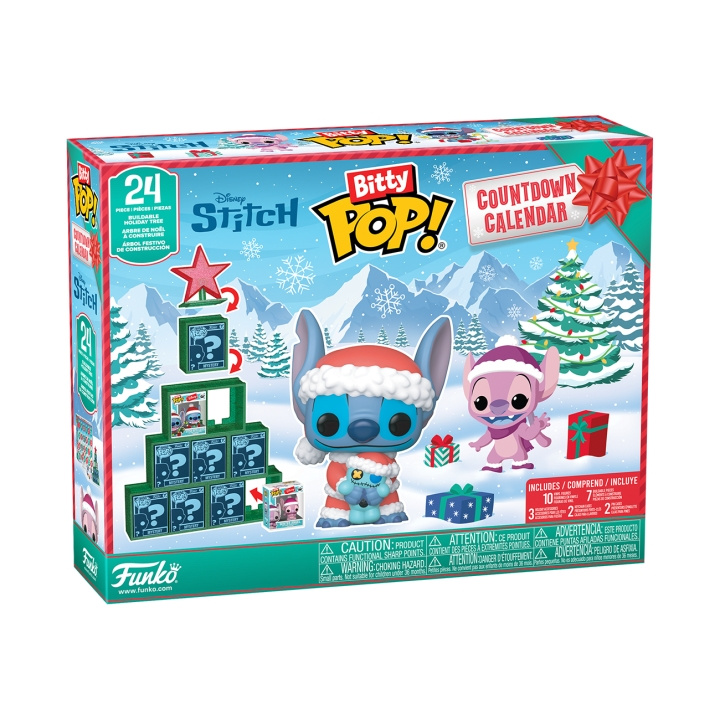 Funko Pop! Bitty Countdown-kalenteri Stitch Holiday (87002) ryhmässä LELUT, TUOTTEET LAPSILLE JA VAUVOILLE / Leikkikalut, Askartelu &Pelit / Joulukalenterit @ TP E-commerce Nordic AB (D29004)