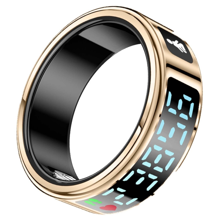 Fitpaddy Fitring Smart Ring med Display L ryhmässä URHEILU, VAPAA-AIKA JA HARRASTUS / Urheilu- ja sykekellot / Urheilukello @ TP E-commerce Nordic AB (D29109)