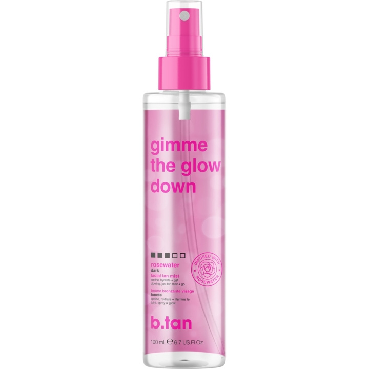 b.tan Gimme The Glow Down Facial Tan Mist 190ml ryhmässä KAUNEUS JA TERVEYS / Ihonhoito / Kehon hoito / Vartalosuihke @ TP E-commerce Nordic AB (D29137)