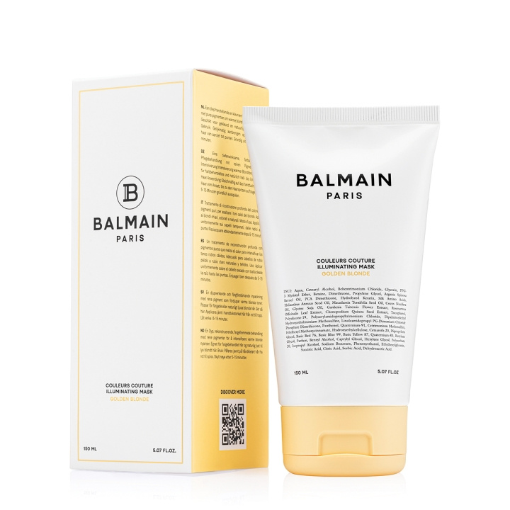 Balmain Hair Couleurs Couture Illuminating Mask - Kultainen blondi - 150 ml ryhmässä KAUNEUS JA TERVEYS / Hiukset &Stailaus / Hiustenhoito / Hiusnaamio @ TP E-commerce Nordic AB (D29148)