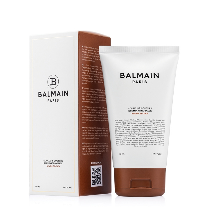 Balmain Hair Couleurs Couture Illuminating Mask - Lämmin ruskea - 150 ml ryhmässä KAUNEUS JA TERVEYS / Hiukset &Stailaus / Hiustenhoito / Hiusnaamio @ TP E-commerce Nordic AB (D29149)