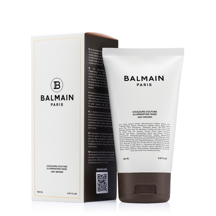 Balmain Hair Couleurs Couture Illuminating Mask - Tuhkanruskea - 150 ml ryhmässä KAUNEUS JA TERVEYS / Hiukset &Stailaus / Hiustenhoito / Hiusnaamio @ TP E-commerce Nordic AB (D29150)