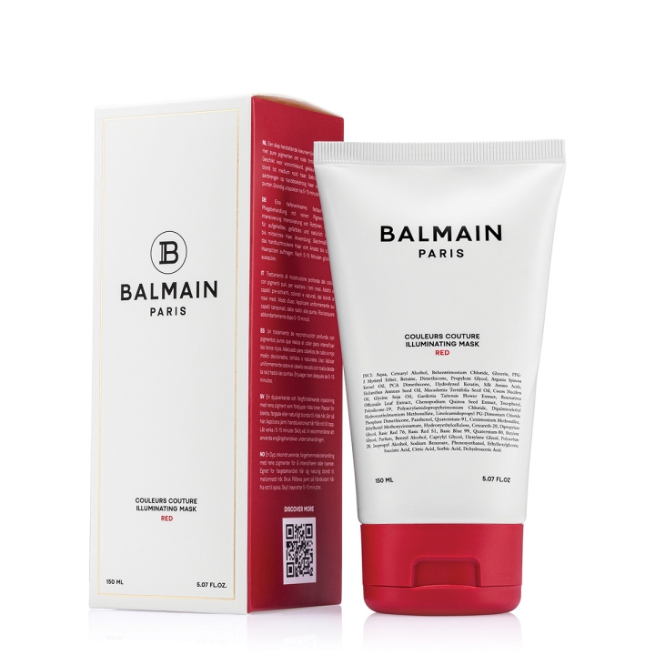 Balmain Hair Couleurs Couture Illuminating Red Mask - punainen - 150 ml ryhmässä KAUNEUS JA TERVEYS / Hiukset &Stailaus / Hiustenhoito / Hiusnaamio @ TP E-commerce Nordic AB (D29152)