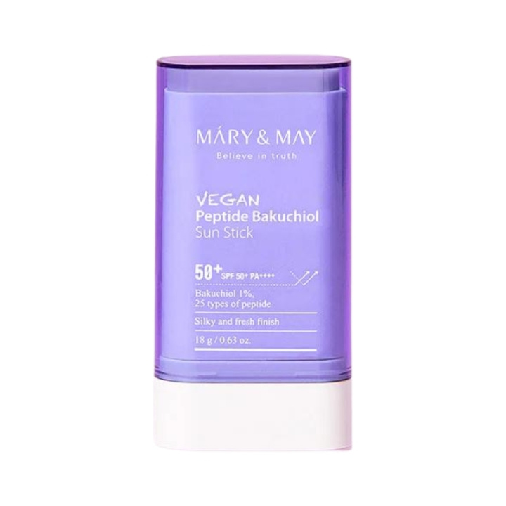 Mary&May Vegaaninen Peptidi Bakuchiol Sun Stick SPF50+ PA++++ - 18 g ryhmässä KAUNEUS JA TERVEYS / Ihonhoito / Rusketus / Aurinkosuoja @ TP E-commerce Nordic AB (D29272)