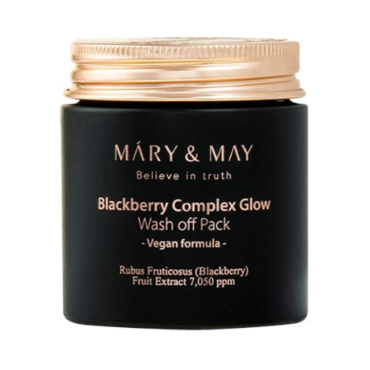 Mary&May Blackberry Complex Glow Wash Off Pack - 125 g ryhmässä KAUNEUS JA TERVEYS / Ihonhoito / Kasvot / Naamiot @ TP E-commerce Nordic AB (D29418)