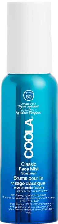 Coola Classic Face Mist SPF 50 ryhmässä KAUNEUS JA TERVEYS / Ihonhoito / Rusketus / Aurinkosuoja @ TP E-commerce Nordic AB (D29460)
