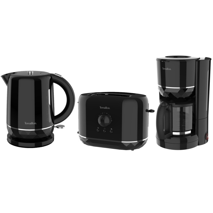 Terraillon Diamond Frukostpaket Serie Svart ryhmässä KOTI, TALOUS JA PUUTARHA / Kodinkoneet / Kahvikoneet ja tarvikkeet @ TP E-commerce Nordic AB (D29489)