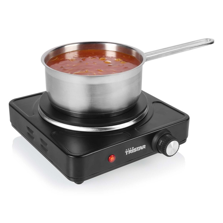 Tristar Kokplatta enkel KP-6151 1500W 18,5cm ryhmässä KOTI, TALOUS JA PUUTARHA / Kodinkoneet / Pöytäliedet ja keittolevyt @ TP E-commerce Nordic AB (D29501)