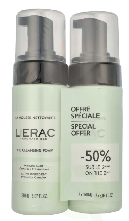 Lierac Paris Lierac The Cleansing Foam Duo Set 300 ml 2 x 150ml ryhmässä KAUNEUS JA TERVEYS / Ihonhoito / Kasvot / Puhdistus @ TP E-commerce Nordic AB (D29549)
