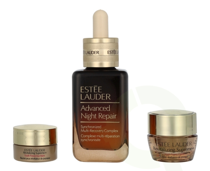 Estee Lauder Collagen Power Glow Set 58 ml Night Repair 50ml,/Revitalizing Supreme + Youth Power Eye Balm 3ml/Revitalizing Supreme/Youth Power Creme 5ml, ryhmässä KAUNEUS JA TERVEYS / Ihonhoito / Kasvot / Seerumit iholle @ TP E-commerce Nordic AB (D29589)