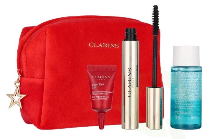 Clarins Supra Volume Mascara Set 41 ml Supra Volume Mascara 8ml/3ml/30ml ryhmässä KAUNEUS JA TERVEYS / Meikit / Silmät ja kulmat / Ripsiväri @ TP E-commerce Nordic AB (D29598)