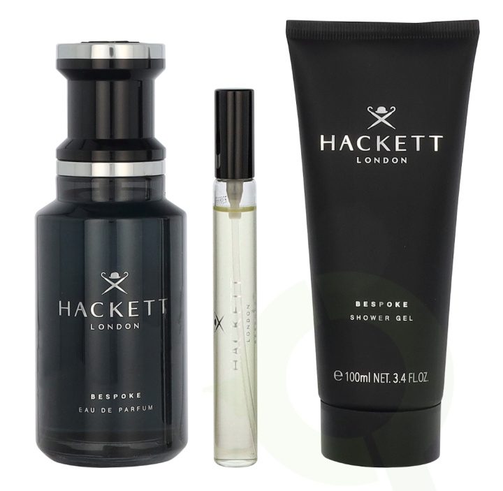Hackett London Hackett Bespoke Giftset 210 ml Edp Spray 100 ml/Showergel 100 ml/Travel Spray 10 ml ryhmässä KAUNEUS JA TERVEYS / Tuoksut & Parfyymit / Parfyymit / Hajuvesiboksit @ TP E-commerce Nordic AB (D29624)