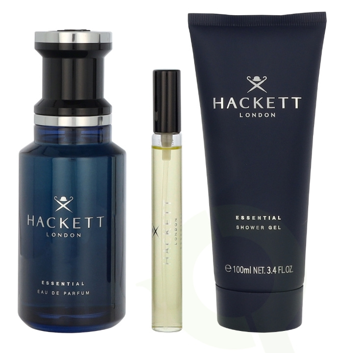Hackett London Hackett Essential Giftset 210 ml Edp Spray 100 ml/Showergel 100 ml/Travel Spray 10 ml ryhmässä KAUNEUS JA TERVEYS / Tuoksut & Parfyymit / Parfyymit / Hajuvesiboksit @ TP E-commerce Nordic AB (D29625)