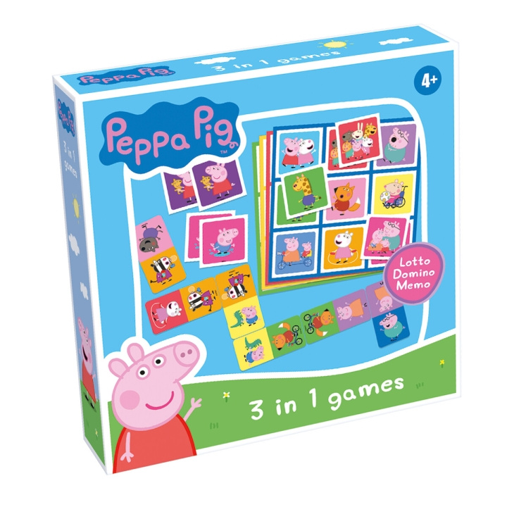 Peppa Pig 3 in 1 muistio (60480) ryhmässä LELUT, TUOTTEET LAPSILLE JA VAUVOILLE / Peli / Lautapelit @ TP E-commerce Nordic AB (D29681)