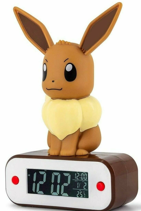 Pokémon Eevee valaiseva herätyskello (52800POKE8) ryhmässä KOTI, TALOUS JA PUUTARHA / Kellot ja laskimet / Herätyskellot @ TP E-commerce Nordic AB (D29692)