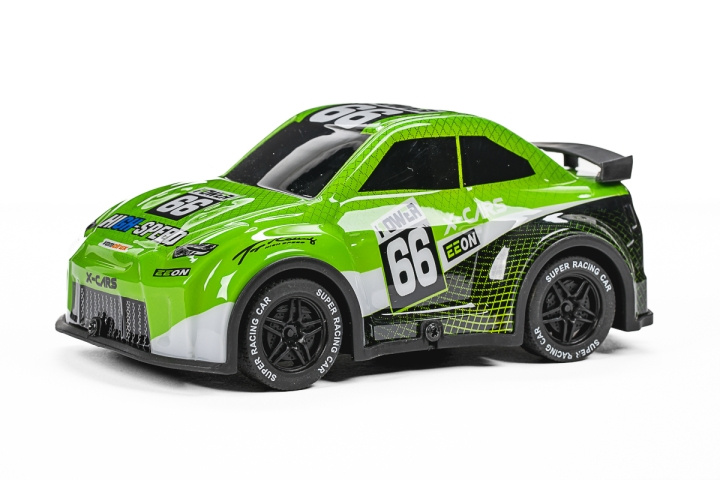 TEC-TOY Mini Rally R/C 1:24 2,4GHz valolla, vihreä (471274) ryhmässä LELUT, TUOTTEET LAPSILLE JA VAUVOILLE / Radio-ohjattava / Radio-ohjattavat autot @ TP E-commerce Nordic AB (D29725)