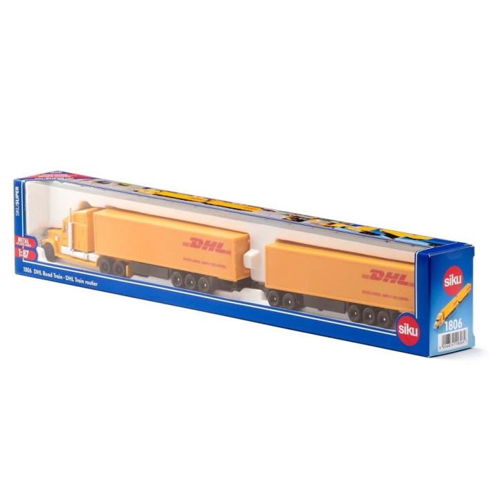 SIKU 1:87 Dhl Road Train - (313-1806) ryhmässä LELUT, TUOTTEET LAPSILLE JA VAUVOILLE / Leikkikalut, Askartelu &Pelit / Leikkiautot @ TP E-commerce Nordic AB (D29766)