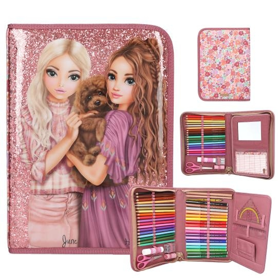 TOPModel Iso kynäkotelo FLORAL ( 0413056 ) ryhmässä LELUT, TUOTTEET LAPSILLE JA VAUVOILLE / Leikkikalut, Askartelu &Pelit / Käsityöt @ TP E-commerce Nordic AB (D29773)