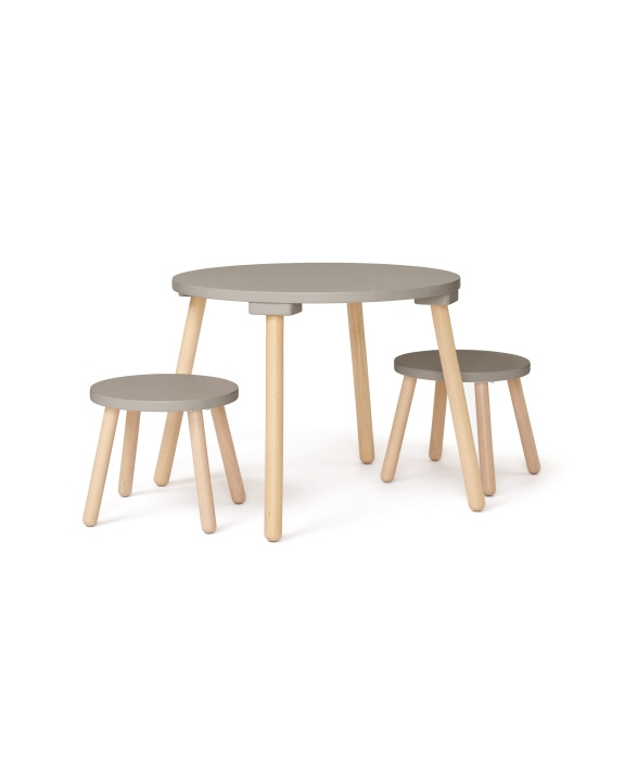Kids Concept Jakkara- ja pöytäsarja - vaaleanruskea - 77x77x46 cm ryhmässä LELUT, TUOTTEET LAPSILLE JA VAUVOILLE / Lastenhuone / Muu sisustus @ TP E-commerce Nordic AB (D29824)