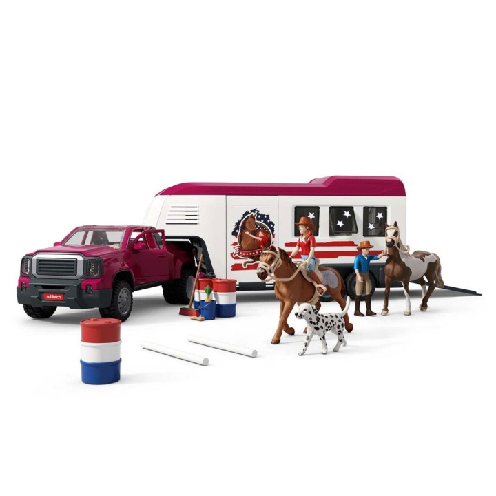 Schleich Lakeside Truck and Trailer (42705) ryhmässä LELUT, TUOTTEET LAPSILLE JA VAUVOILLE / Leikkikalut, Askartelu &Pelit / Lelusarja @ TP E-commerce Nordic AB (D29856)