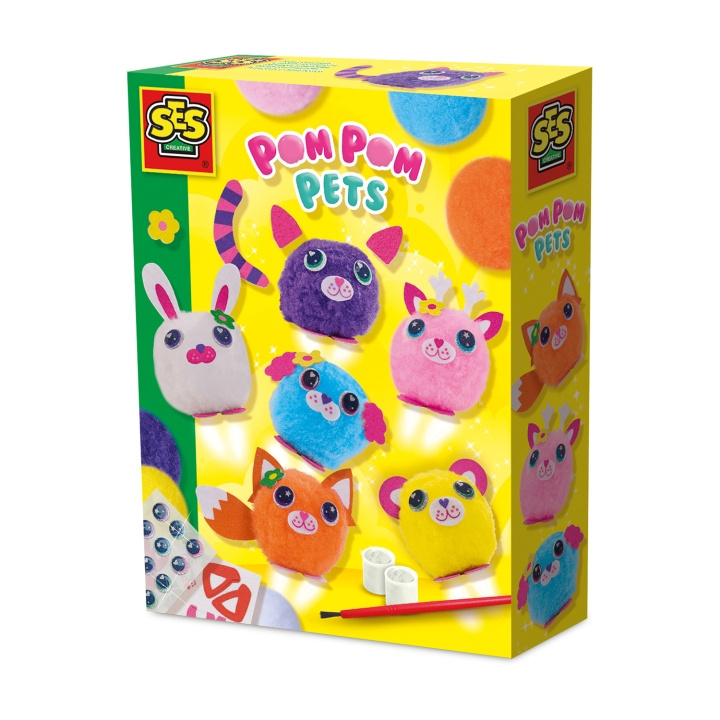 SES Creative Pom Pom Pets - (S14789) ryhmässä LELUT, TUOTTEET LAPSILLE JA VAUVOILLE / Leikkikalut, Askartelu &Pelit / Figuurit, miniatyyrit ja tarvikkeet @ TP E-commerce Nordic AB (D29868)