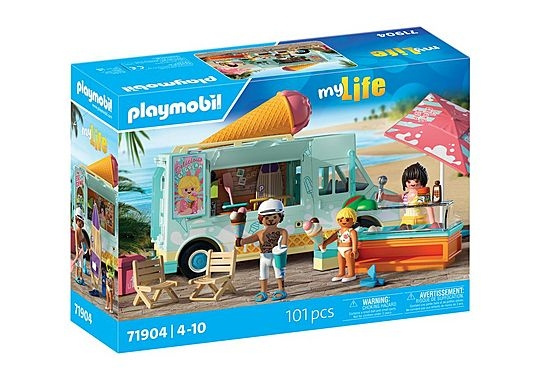 Playmobil Minun elämäni: Jäätelöauto ja surffikauppa (71904) ryhmässä LELUT, TUOTTEET LAPSILLE JA VAUVOILLE / Leikkikalut, Askartelu &Pelit / Lelusarja @ TP E-commerce Nordic AB (D29873)